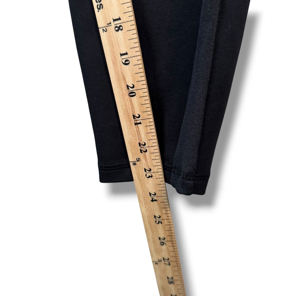 Old Navy Active Leggings Black Velvet Stripe High Waisted Athletic Yoga Pants Lg - Picture 6 of 6
